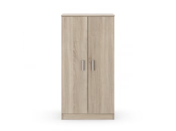 Fiona - Armoire à chaussures 2 portes (30 Paires) L55 cm x H108cm - Bois