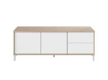Amaya - TV-Möbel mit 2 Türen und 2 Schubladen - L130 cm -