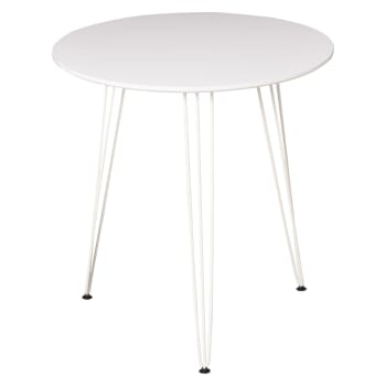 Mesa de comedor color blanco ø70 x 75 cm