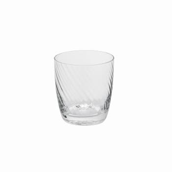Mikado - Set de 4 verres à eau en verre transparent H9
