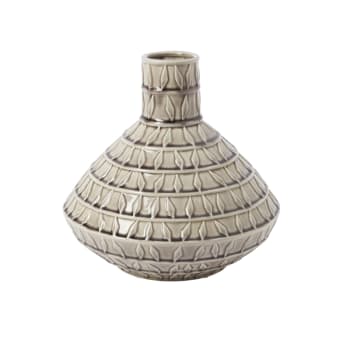 Birdy - Vase décoratif en céramique crème H30