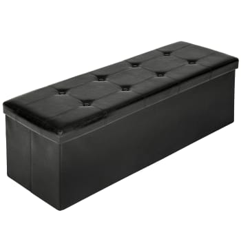 Taburete plegable con caja de almacenamiento rectangular 110x38x38cm p