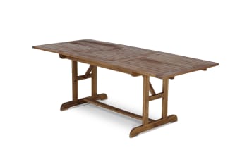 JAVA - Table de jardin extensible en bois 150/210×90 cm