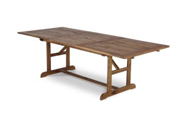 JAVA - Table de jardin extensible en bois 180/240×100 cm