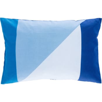 Colorblock - Fodera per cuscino da esterno cotone 60x40 blu