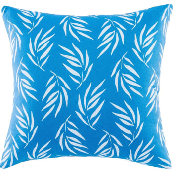 Foliage - Fodera per cuscino da esterno cotone blu 50x50