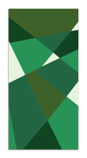 ALFOMBRAS MINIMALISTAS 2 - Alfombra vinílica geometría abstracta verde 100x140 cm