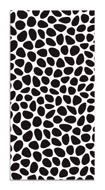 ALFOMBRAS MINIMALISTAS 2 - Tapis vinyle motif pavée noir 200x250cm