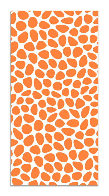 ALFOMBRAS MINIMALISTAS 2 - Tapis vinyle motif pavée orange 140x200cm