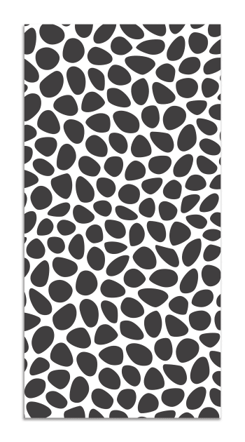 ALFOMBRAS MINIMALISTAS 2 - Alfombra vinílica patrón empedrado gris 80x300 cm