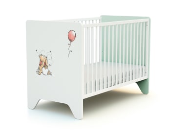 Lettino Culla Timmi In Legno Massiccio - 60x120 Cm, 3 Altezze Regolabili, Bianco, Con Materasso