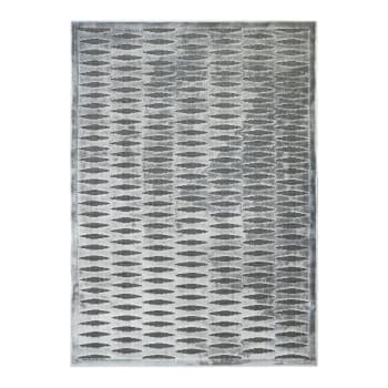 Emprise - Tapis avec relief motif horizontal gris 120x170