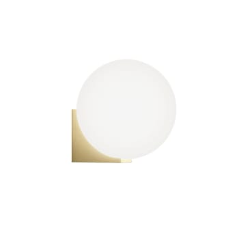 OBI - Lampada da parete per bagno in vetro color bronzo