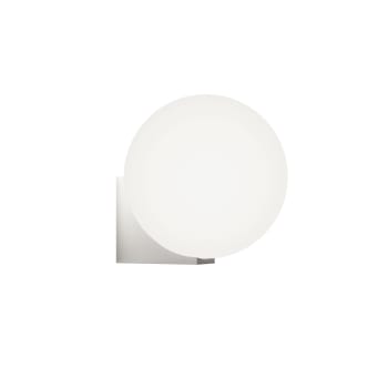 OBI - Lampada da parete per bagno opalino da 25W con base cromata