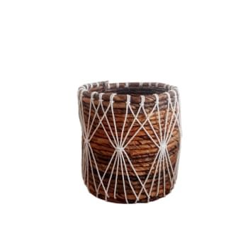 Cestino Portatutto Kela Alvaro In Plastica | Marrone, 19x19x6 Cm, Design Classico, Uso Multifunzione Per Cucina E Bagno