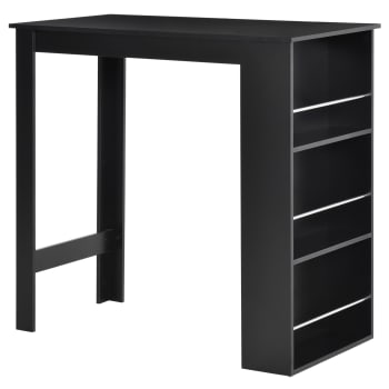 Mesa de bar 112 x 57 x 106 cm color negro