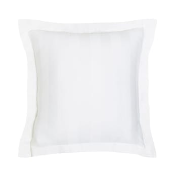 Prestige - Taie d'oreiller volant en Coton Blanc 63x63 cm