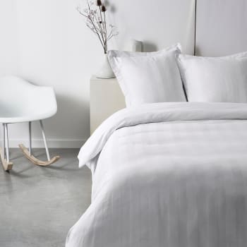 Prestige - Parure de lit en Coton Blanc 220x240 cm