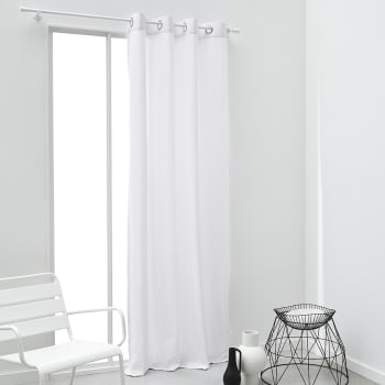 Voilage Ajouré Avec œillets 140x240 Cm - Beige - 100% Polyester OEKO-TEX - Pour Fenêtres, Baies Vitrées
