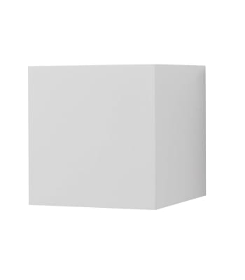 Goby - Applique extérieure en métal blanc h.10 cm