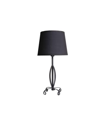 Eloïse - Lampe en métal noir h.36 cm