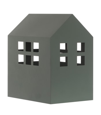 House - Lampe en métal vert h.23 cm