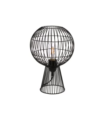 Noemie - Lampe en métal noir h.30 cm
