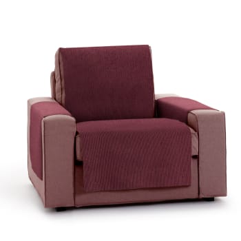 ELITE - Funda cubre sillón protector chenilla Rojo 55 cm