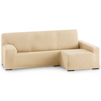 RUSTICA - Funda de sofá elástica  beige chaiselongue largo derecha