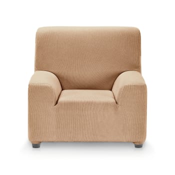 RUSTICA - Funda de sillón elástica adaptable teja   70 - 110 cm