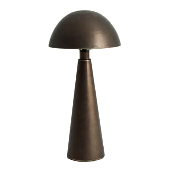 ANGON - Lampada Da Tavolo in Ferro colore Dorato 30x30x62 cm