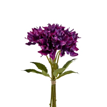 Bouquet d'hellébores artificiel violet H35