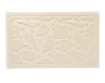 Crustace - Tapis de bain 50x80 beige sable en coton 800 g/m²