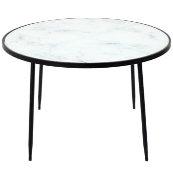 Felicity - Table basse effet marbre noir