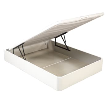 Storage bed - Canapé abatible, gran capacidad y alta durabilidad, blanco, 160x182