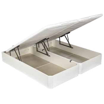 Storage bed - Canapé abatible, gran capacidad y alta durabilidad, blanco, 180x182