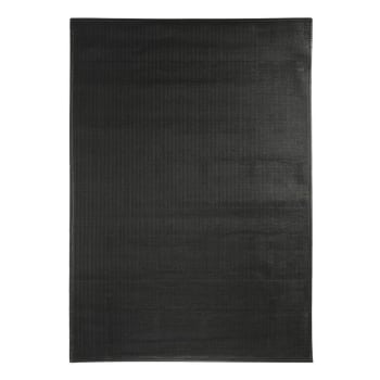Skin - Tapis en cuir noir 120x170