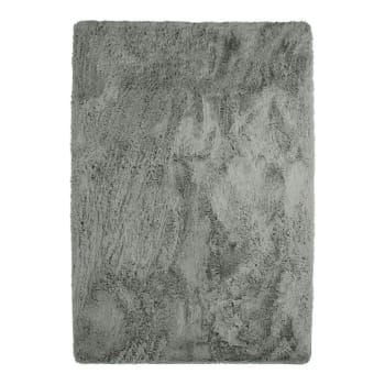 Neo - Tapis lavable à base fine et souple extra doux gris clair 160x230