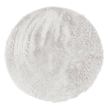 Neo - Tapis lavable à base fine et souple extra doux blanc diam.160