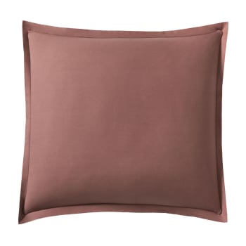 ROYAL LINE - Taie d'oreiller en percale de coton rose 65x65