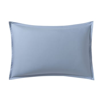 ROYAL LINE - Taie d'oreiller en percale de coton bleu 50x70