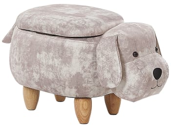Doggy - Pouf animaletto in velluto beige