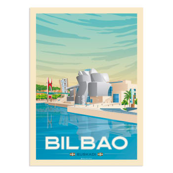 Affiche Bilbao 30x40 cm