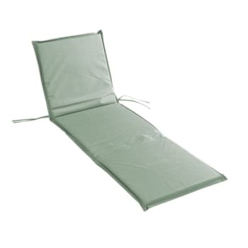 SIESTA - Coussin bain de soleil 64 x 190 x 4 cm polyester uni waterproof sauge