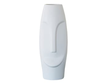 FACES - Vase en céramique blanc