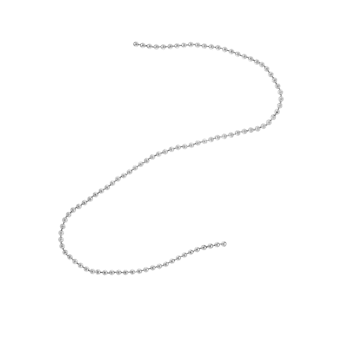 Guirlande décorative de perles argentée H180