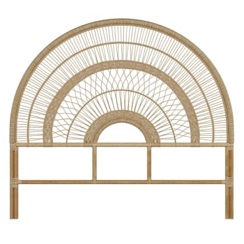 Astéria - Testata da letto in rattan naturale 140 cm