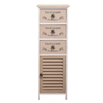 CASSETTIERA RETRO MODERN Maisons Du Monde RARISSIMA. Rovere E Bianca .  Legno EUR 179,00 - PicClick IT