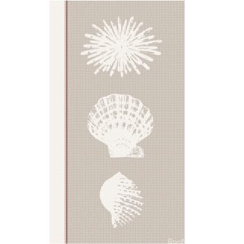 Chic shells - Serviette de plage velours 100x180 cm