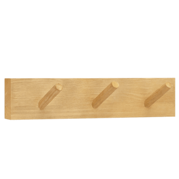 Kate i - Colgador de pared de madera maciza en tono olivo de 26x5cm